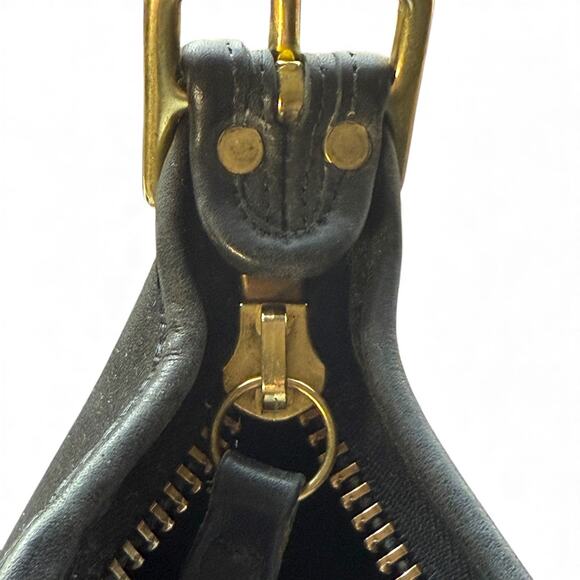 Vintage COACH 9953 Helen Berg's Legacy Black Leather Bucket Bag Brass - Picture 9 of 11